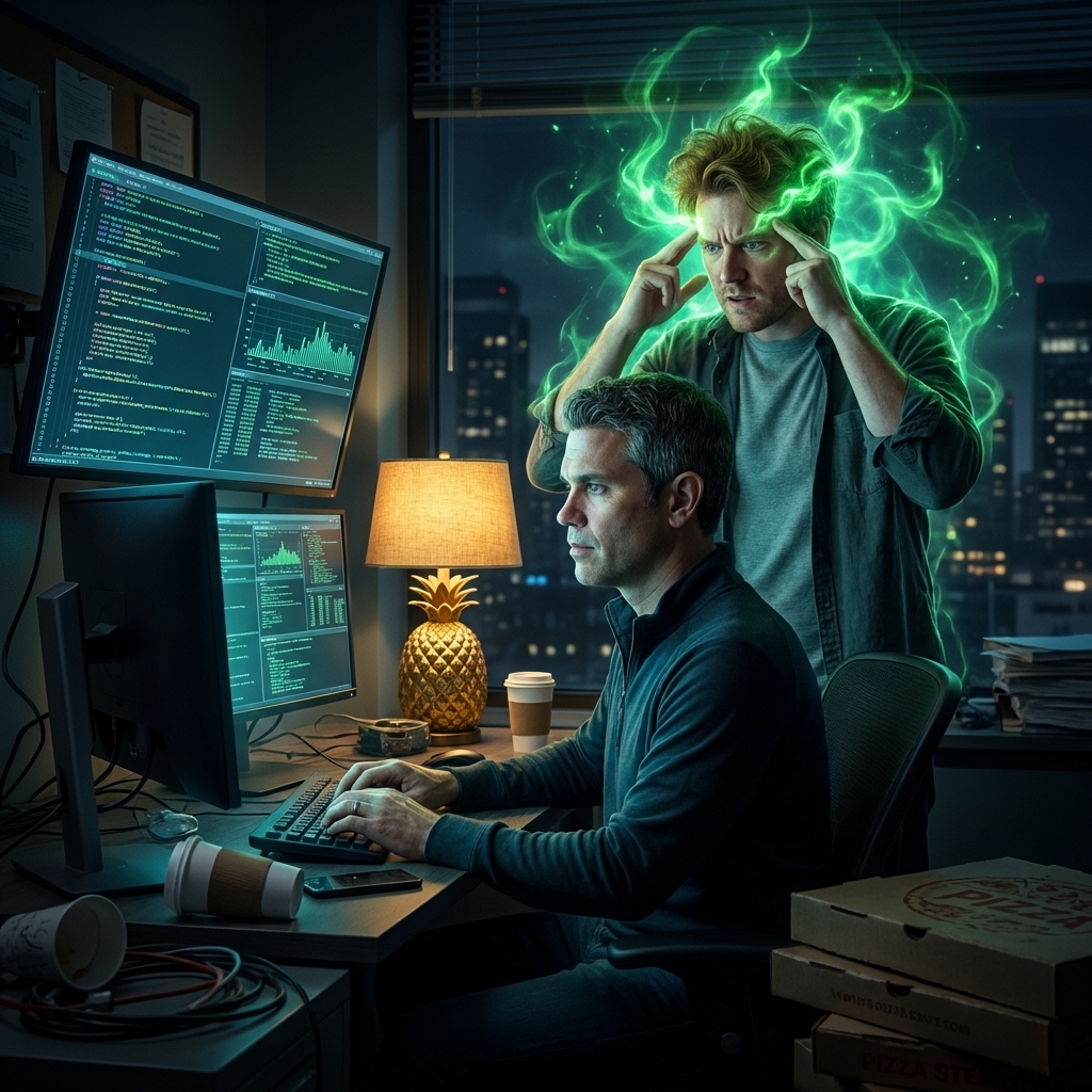 Taylor & Shawn Hacking at Night